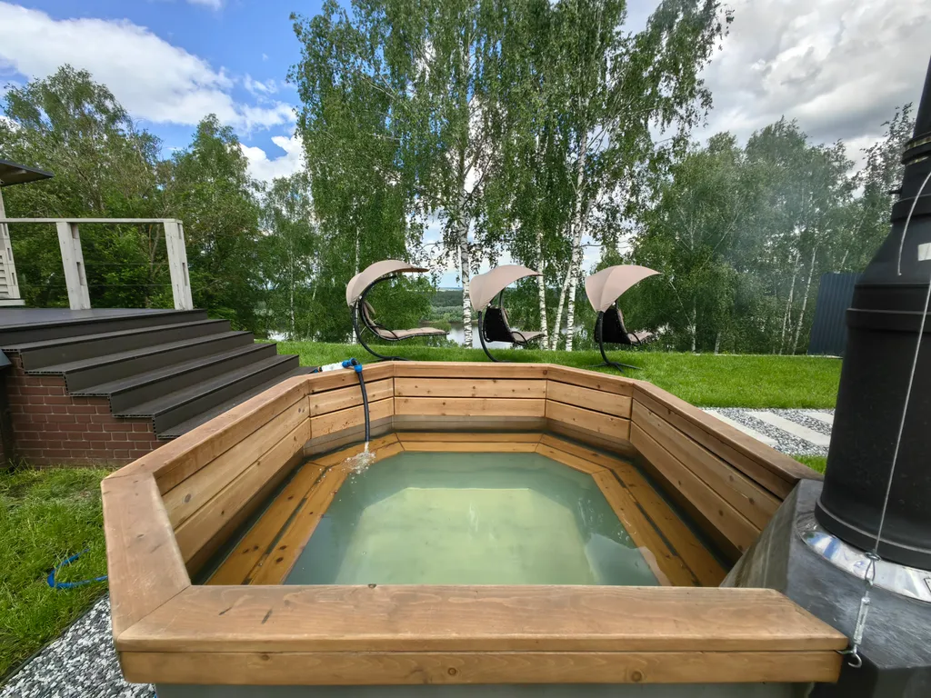 Глэмпинг 90m2 — чан, кухня, Wi-Fi