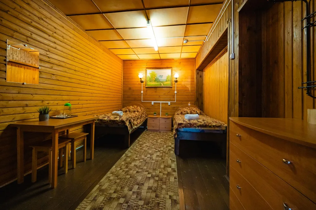 Квартира Двухместный номер эконом с 2 отдельными кроватями без окна — Веськово