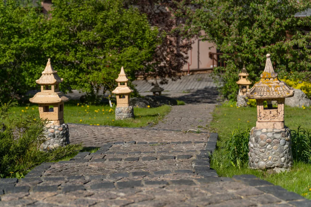 Коттедж Дом на пруду с дровяной сауной и караоке в китайском стиле — Высоково