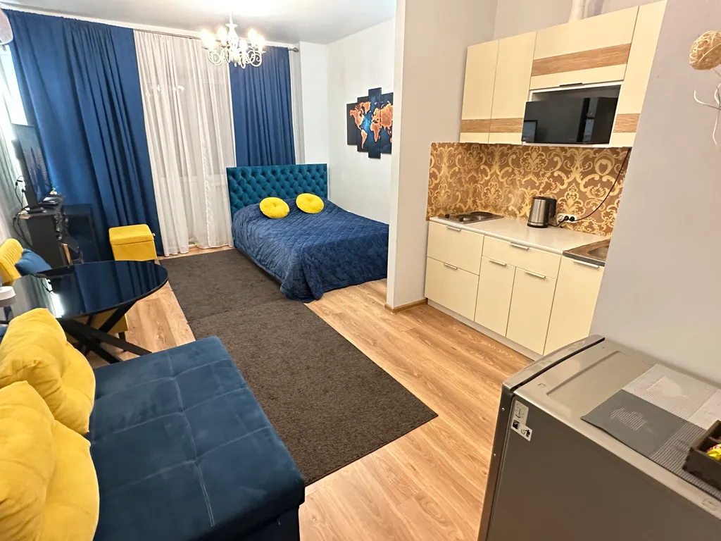 Студия с камином и кондиционером