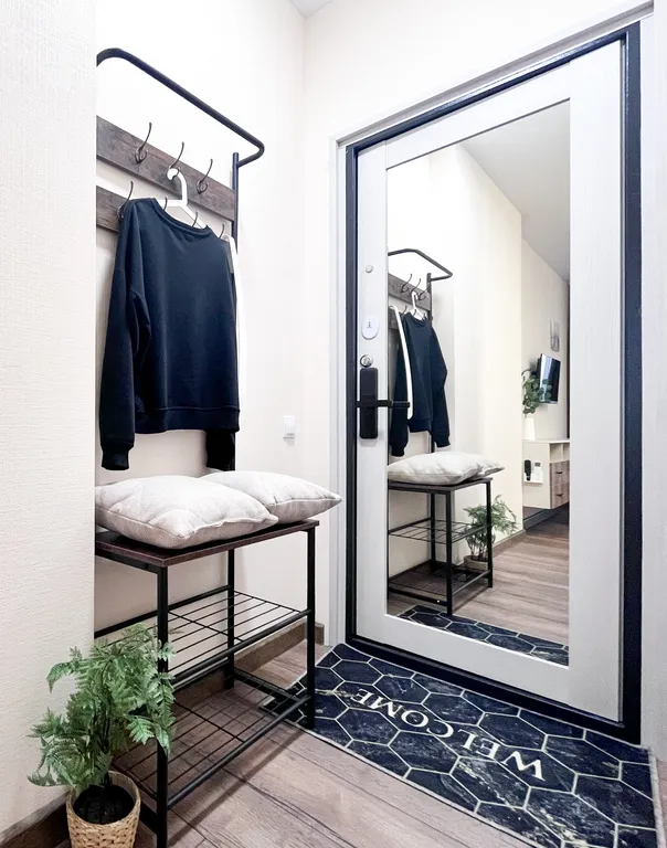 Очень уютная и светлая студия для двоих с лоджией