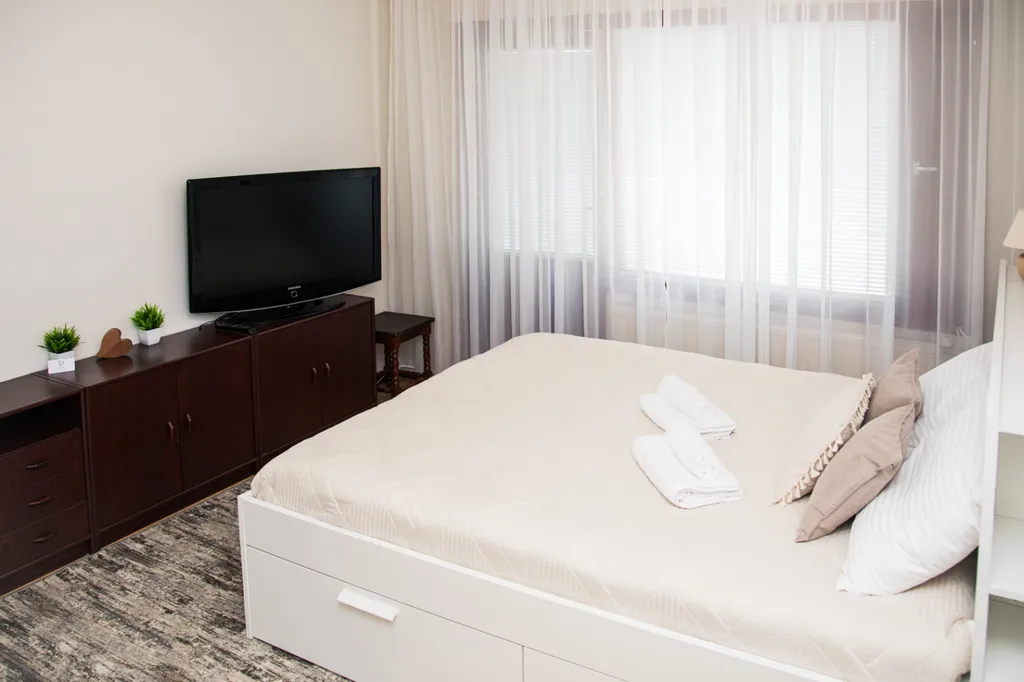 Просторные апартаменты с видом на лес и озеро