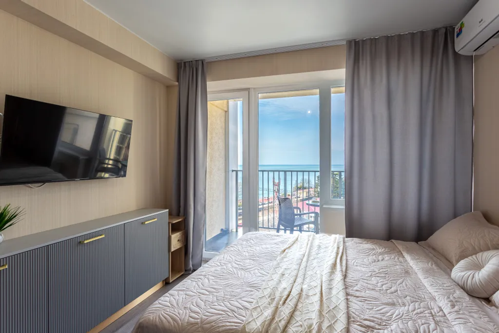 Уютная студия с видом на море Каравелла 221