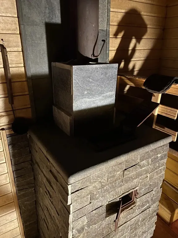 Дом с баней на дровах