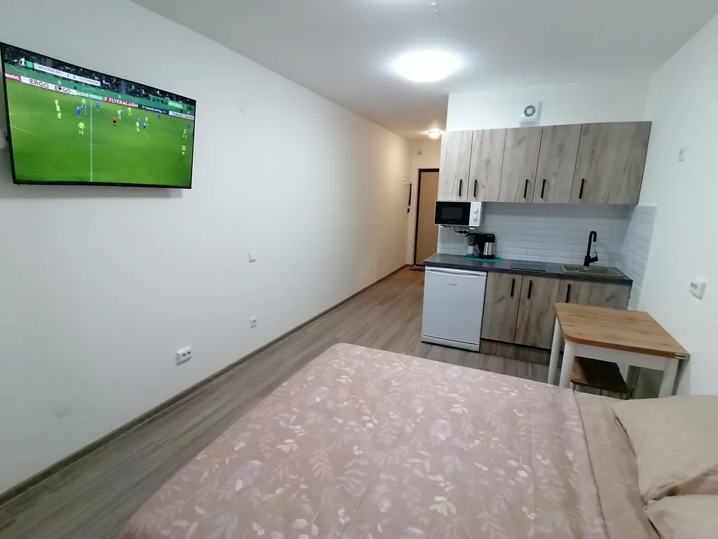 Квартира Студия с кроватью 160х200 — аренда посуточно в Парголово