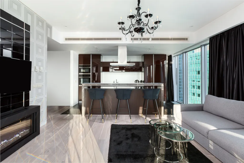 Дизайнерский угловой апартамент в башне Око Москва-сити