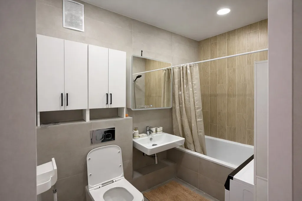 Продуманная 2-х комнатная квартира с ванной