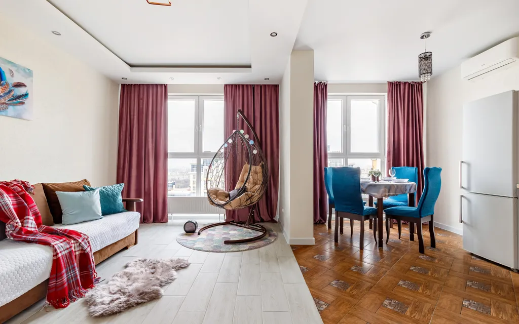 Квартира Красивые, светлые апартаменты на 23 этаже — Краснодар