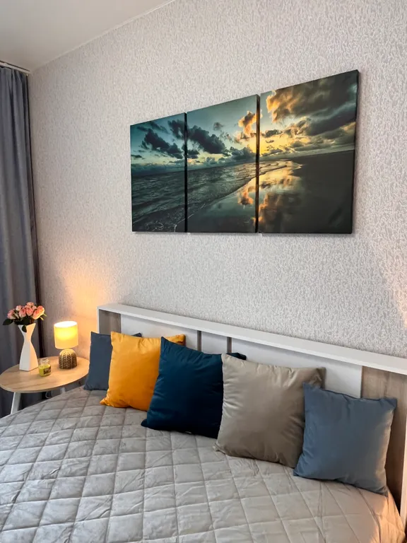 Квартира Квартира Невероятно уютная новая студия с красивым видом на реку и город — Волгоград