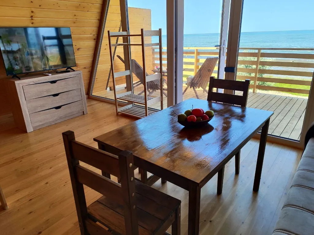 Домик а-фрейм на 1 линии