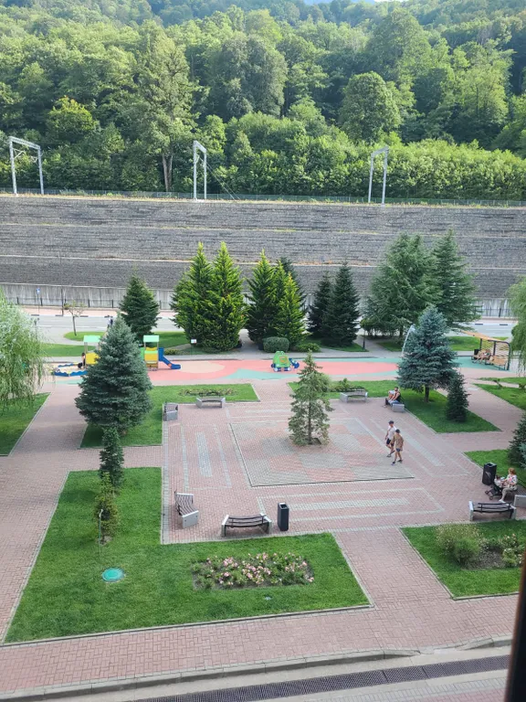 Уютная квартира с двумя спальнями с видом на горы в Эсто-Садок