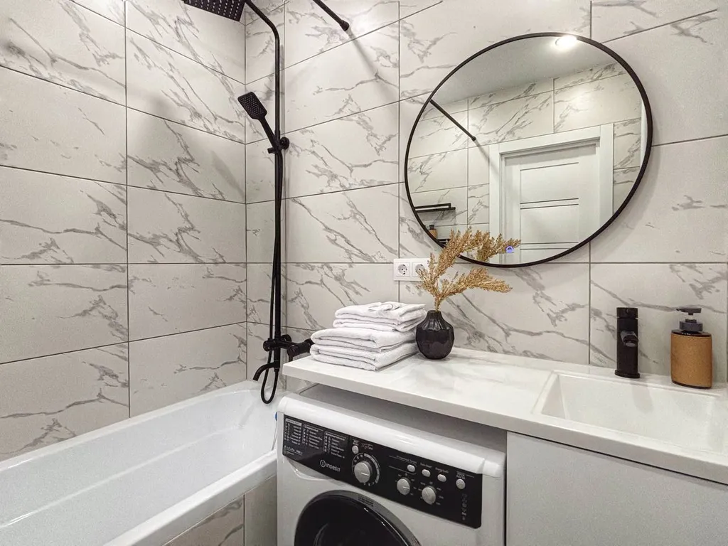 Евродвушка с трендовым дизайном для 4-х гостей. Скидка от 3-х суток!