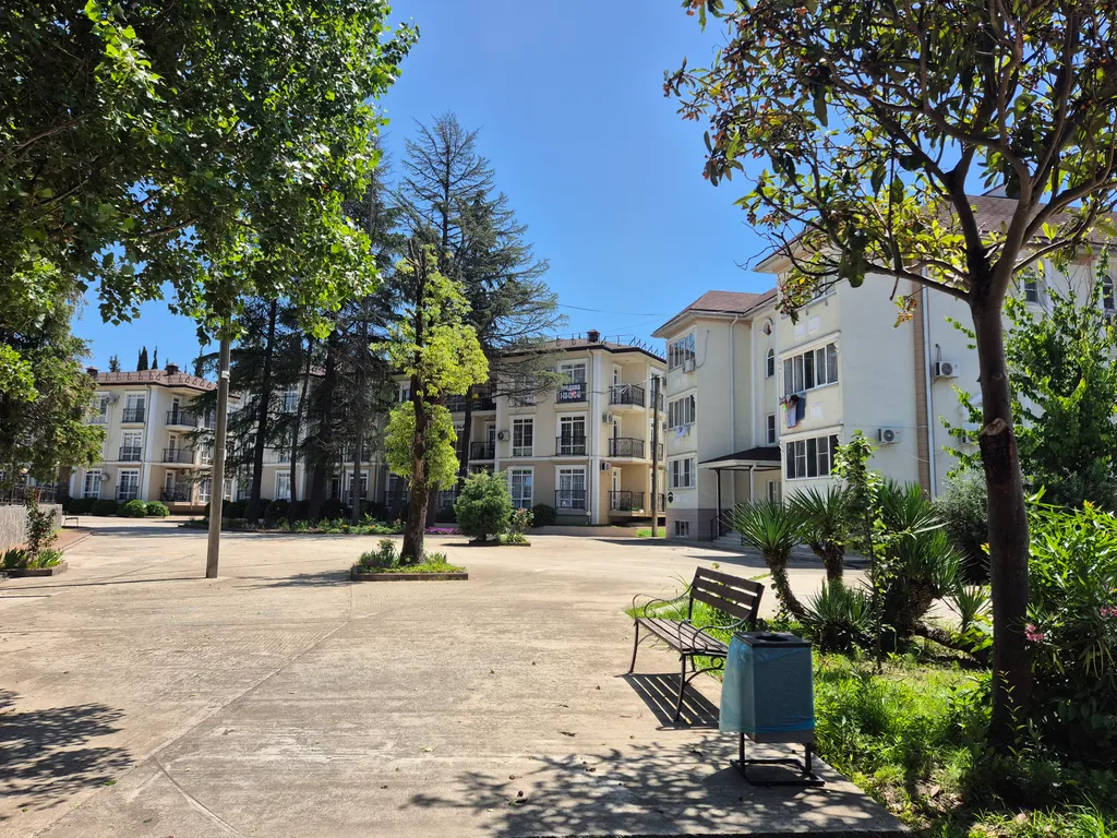 Студия с видом на море и зоной барбекю