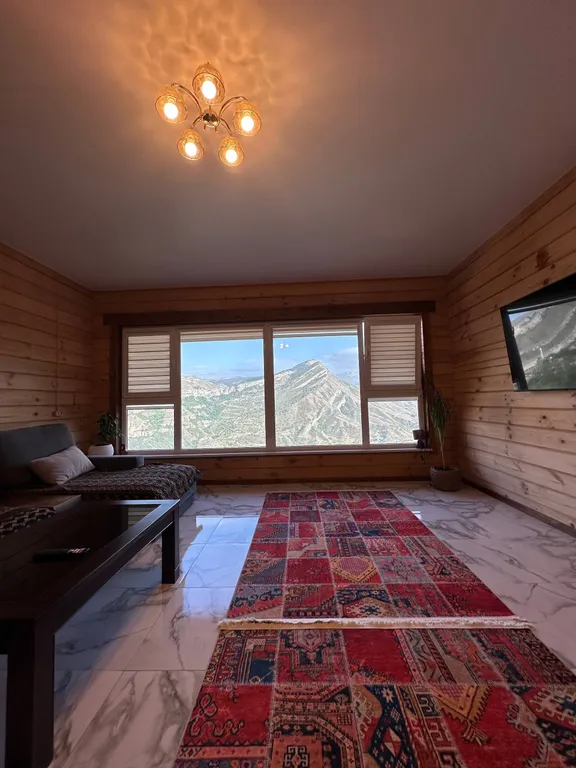 Роскошный эко дом Аквамарин с террасой у водопада и леса