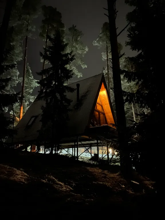 A-frame у Финского Залива посреди Корабельных сосен