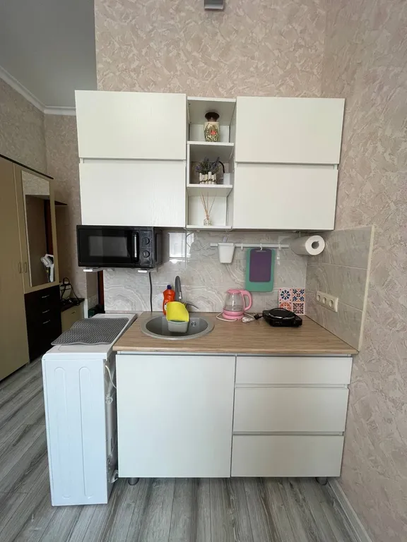 Квартира Квартира Уютная студия у моря — Беранда