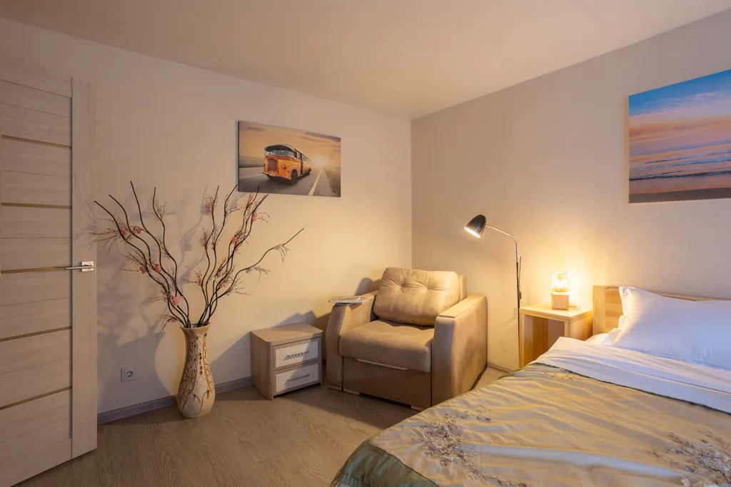 Квартира Светлая квартира с шикарной кроватью и беспружинным жестким матрацем — Ярославль