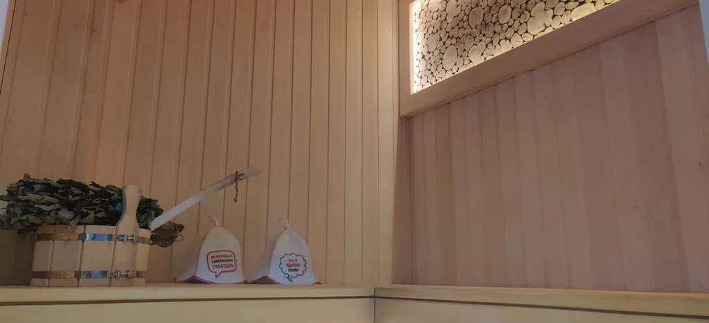 Панорамный дом с баней