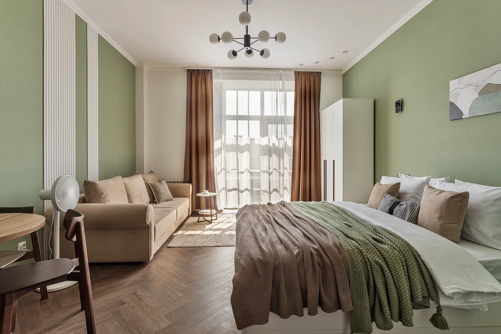 J&N Apartments Дизайнерская видовая студия с балконом