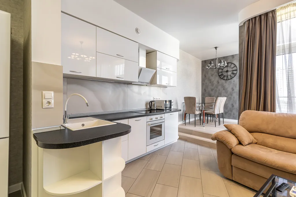 Апартамент с 2 спальнями и с 2 балконами