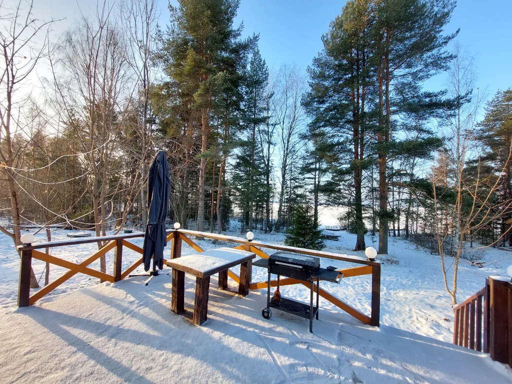 Уютный дом с прекрасным видом на лес и озеро