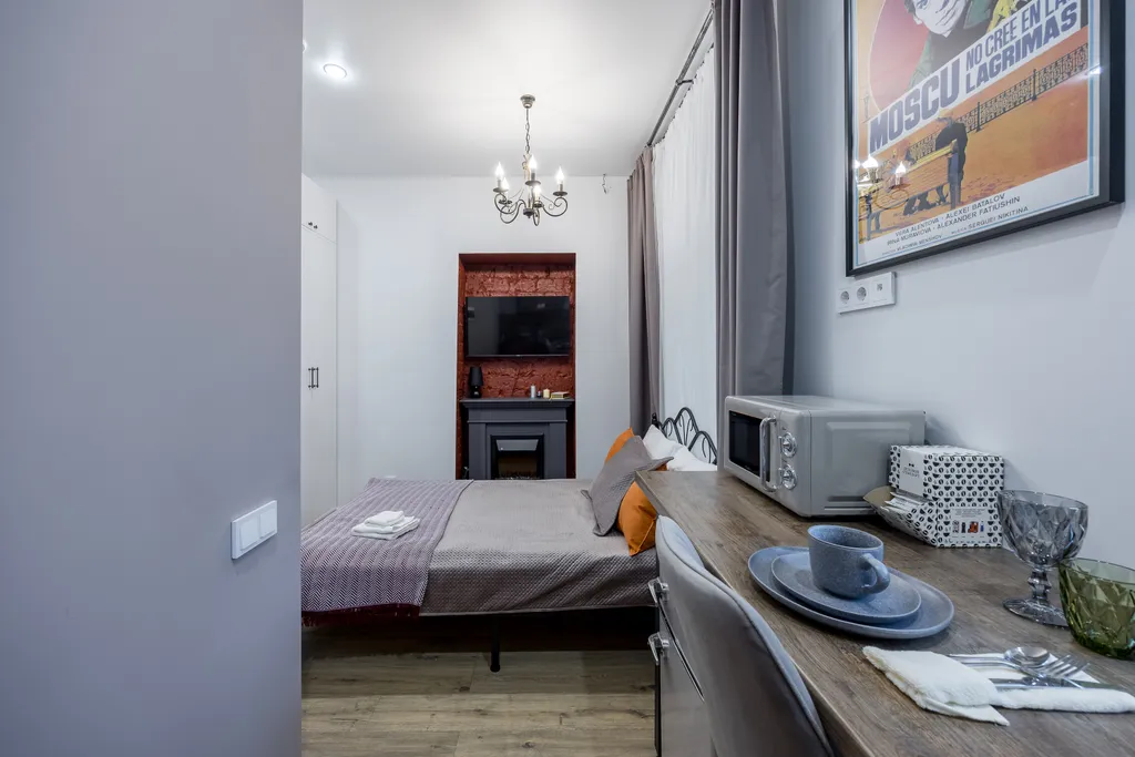 Квартира-студия, 20 м², 1 кровать