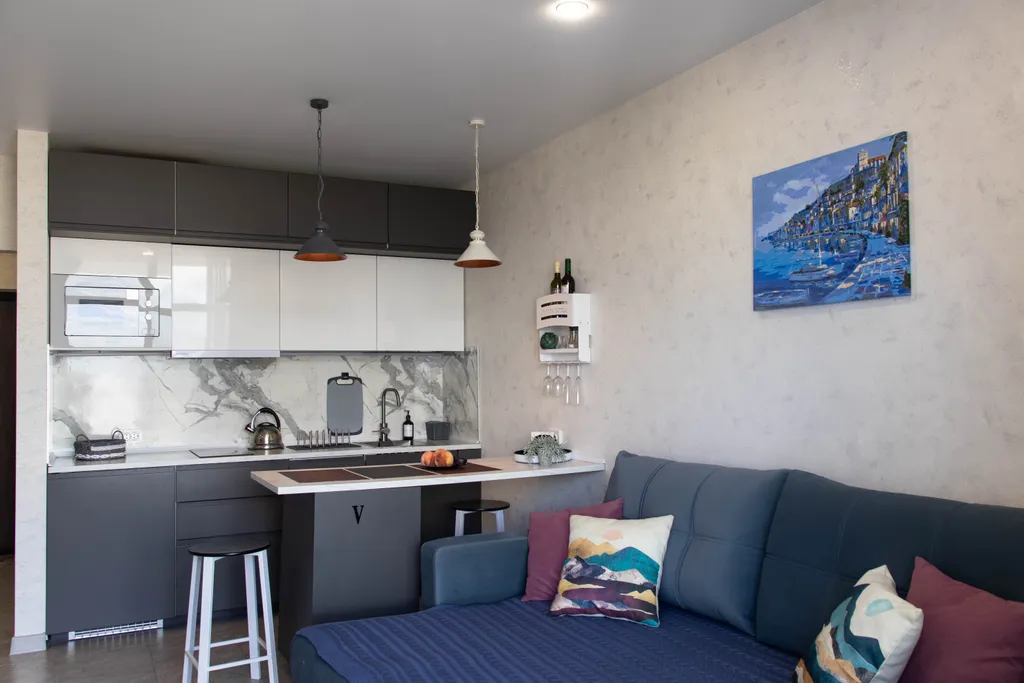 Апартамент с видом на горы и море в ЖК Крымская резиденция