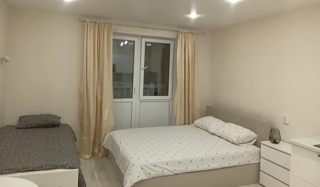 Студия у глобуса с 2 отдельными спальными местами