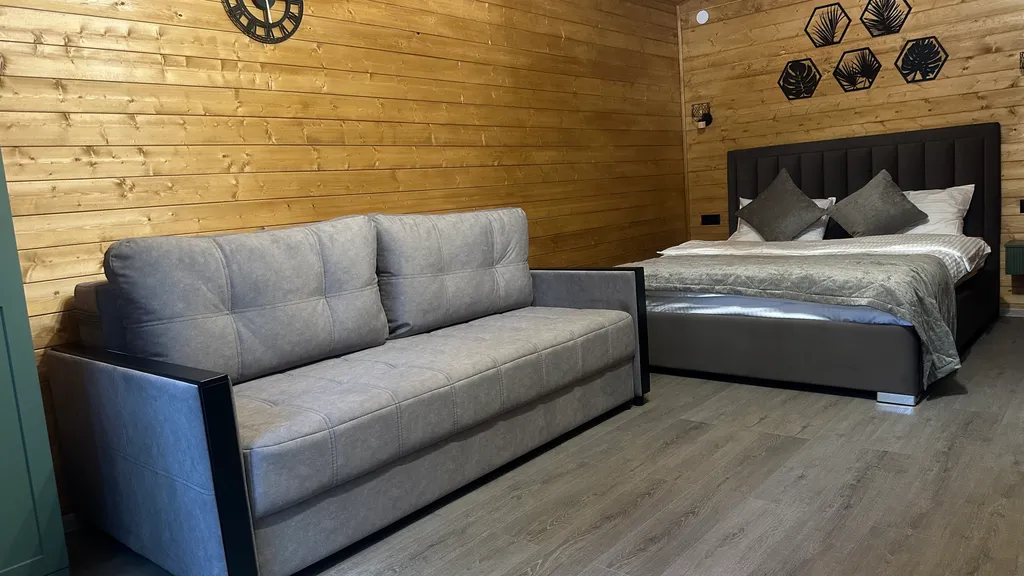 Коттедж relax с чаном и видом на хвойный лес