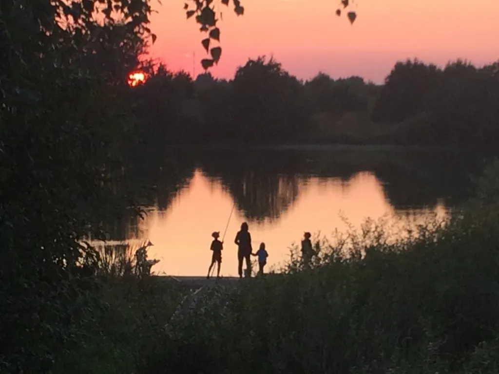 Коттедж Уютный деревянный дом с ландшафтным садом у озера — Шеметово