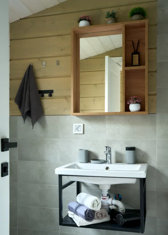 Дом Хвоя с баней с видом на ручей