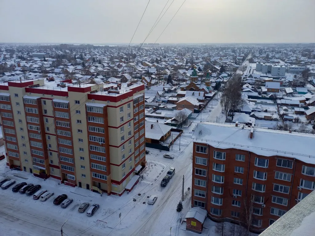 Вид на город с высоты птичьего полета