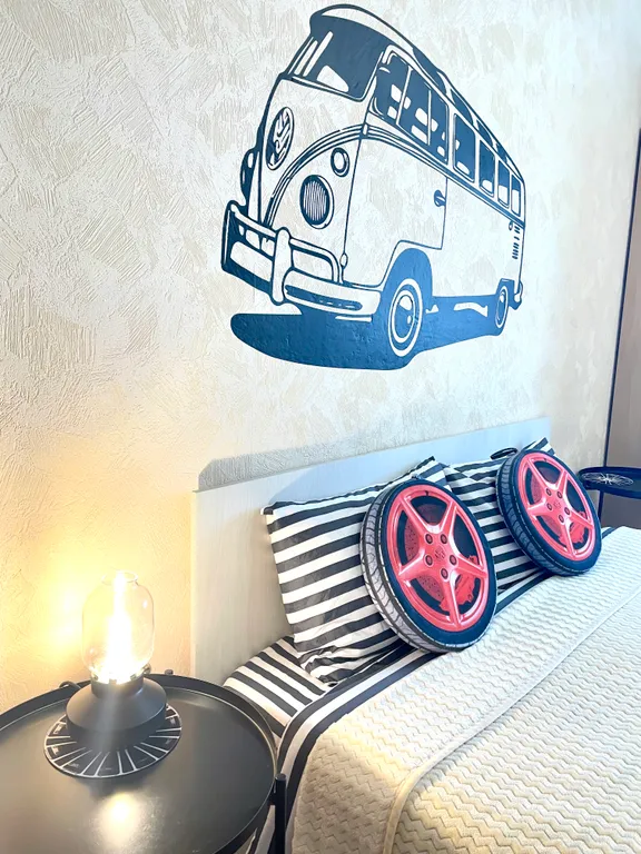 Квартира с балконом и видом на вулкан