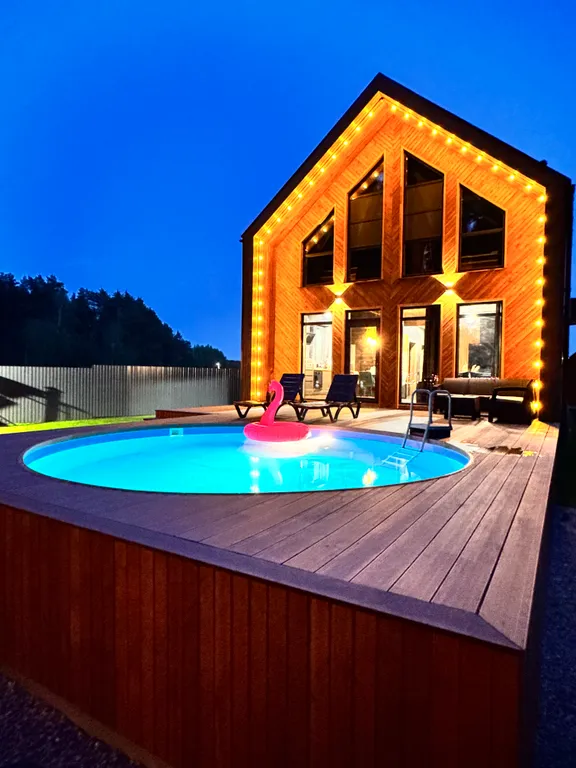 Коттедж Новый современный дом барн с дизайнерским ремонтом — Воскресенское