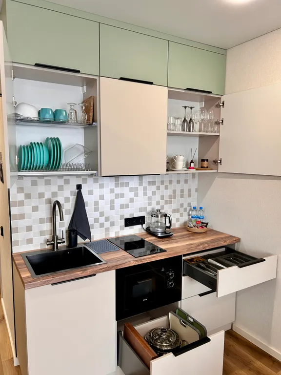 Уютные апартаменты в ЖК бизнес-класса с зарядкой для электромобилей