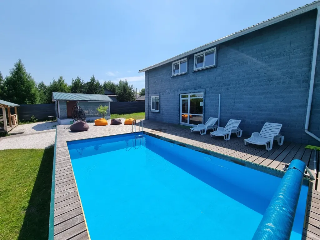 Коттедж с бассейном, баней, беседкой для больших компаний — аренда посуточно в Красноярск