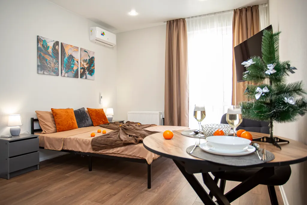 УК Атмосфера Квартира Крем-брюле с видом на горы