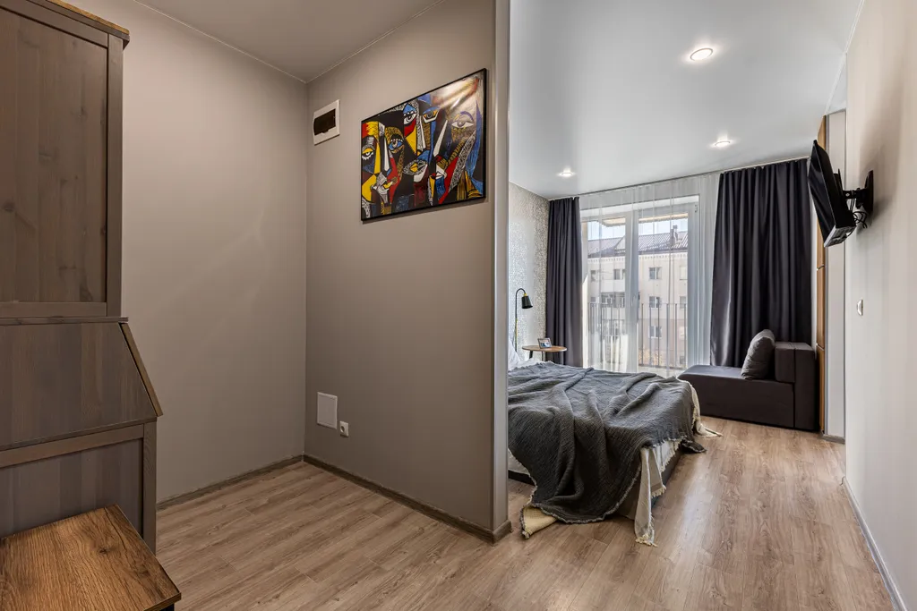 Уютная студия в центре города ЖК Брусника