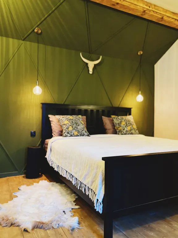 Дом с сауной и купелью с шикарным видом на озеро