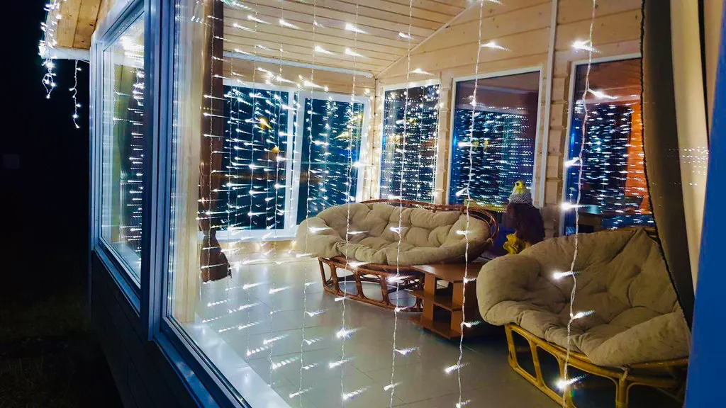 Дом стеклянный с видом на Ладожское озеро