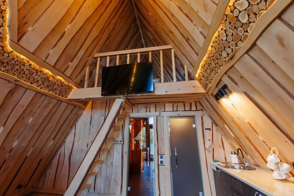 Коттедж Дом с баней и чаном с видом на озеро — Лабинск