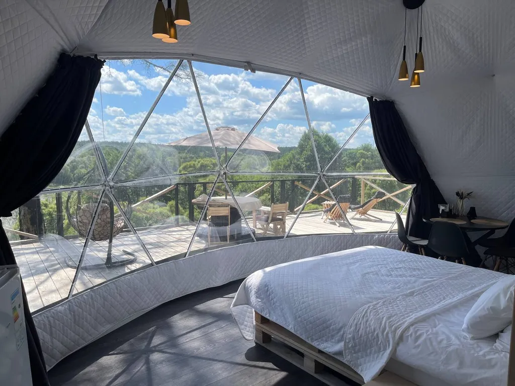 Глэмпгеокупол Домик на Оке