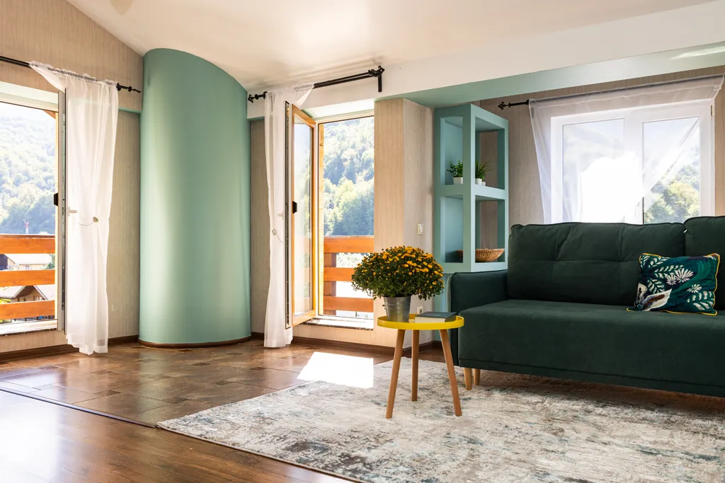 Просторная квартира с видом на горы