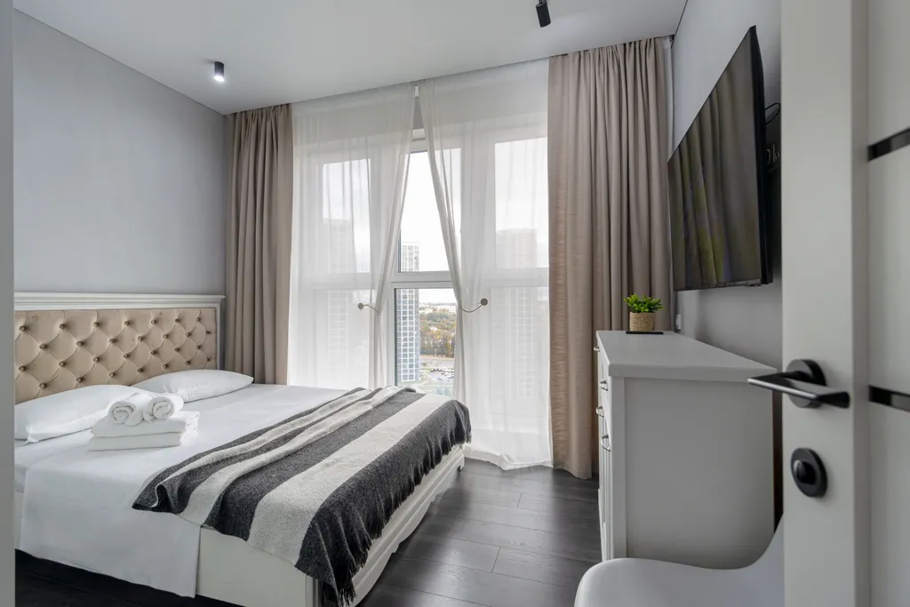 Квартира Стильные апартаменты в 10 мин от центра,в самом современном микрорайоне — аренда посуточно в Минск