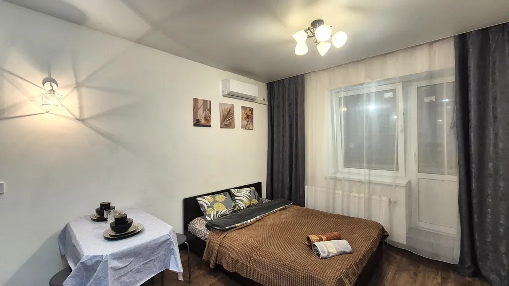 Комфортабельная студия в Новом Пушкино с кондиционером