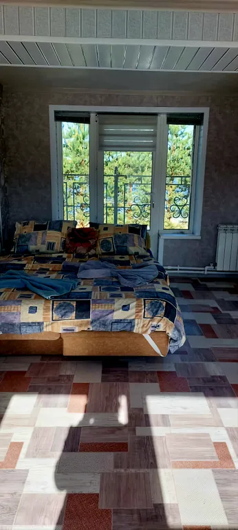 Деревенский дом в окружении леса на берегу озера