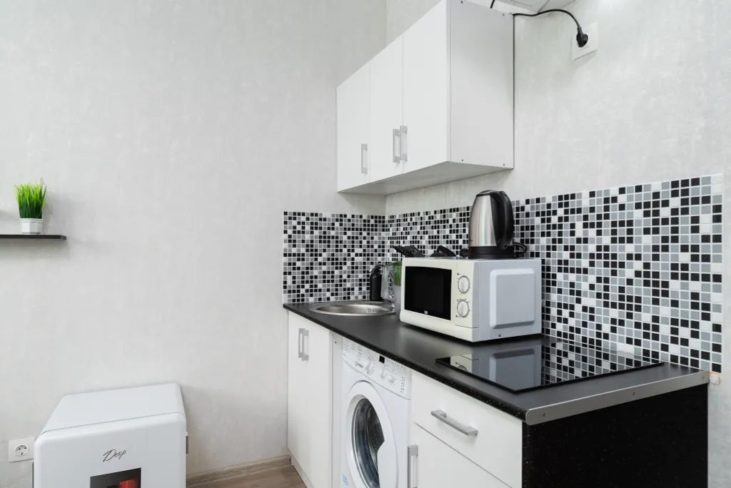 Шикарная студия для двоих с дизайнерским ремонтом