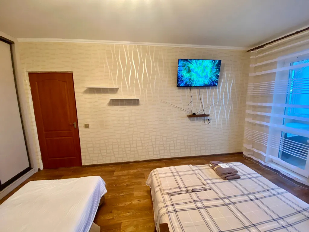 Уютная квартира с панорамным видом на город и гору Чатыр-Даг