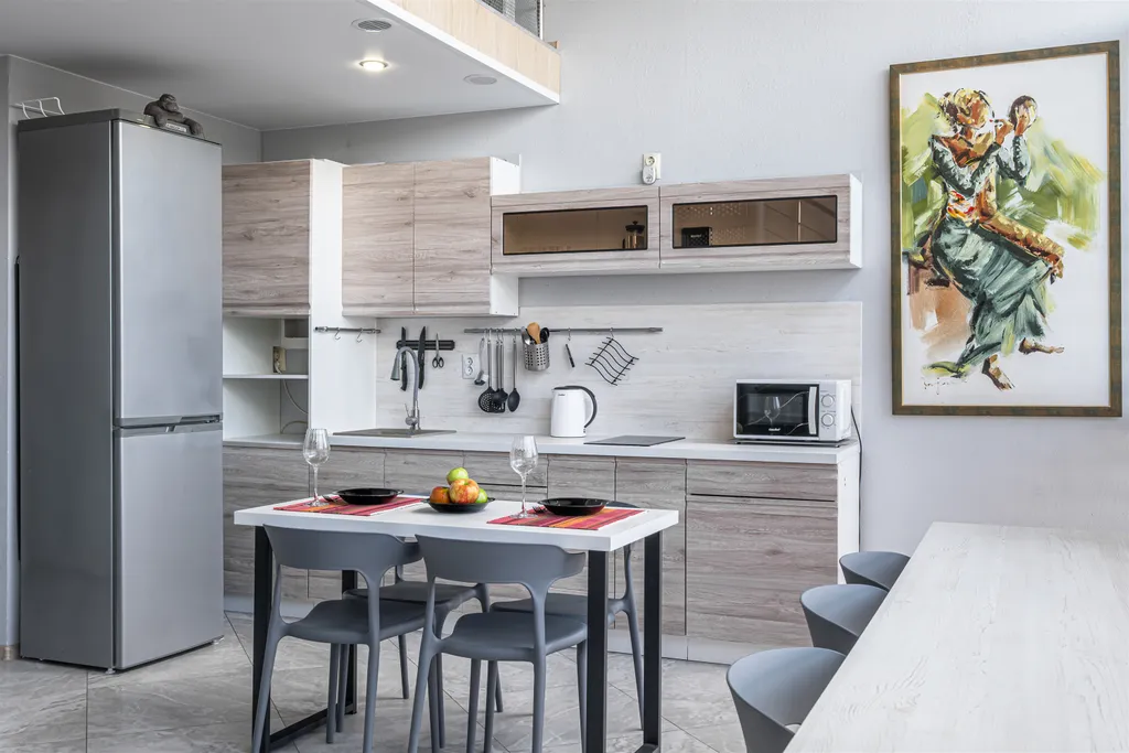 Просторная двухуровневая квартира с панорамой