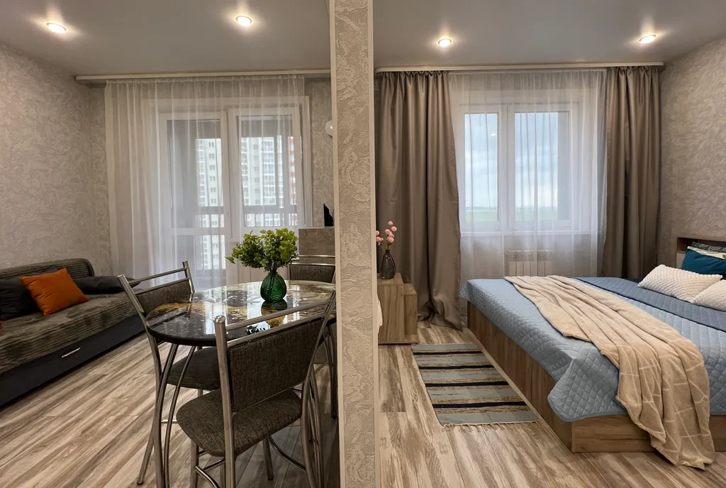 Евро двухкомнатная квартира на Набережной в ЖК Скандинавия